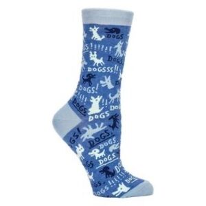 Blue Q dogs crew socks for women